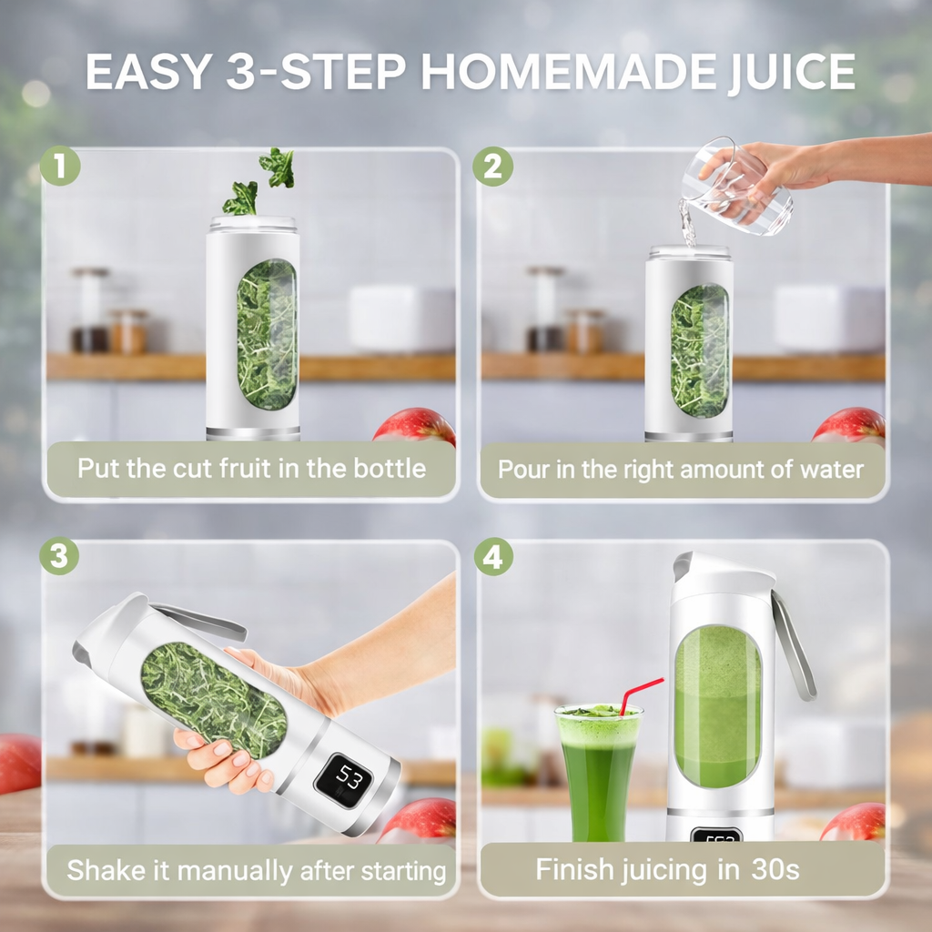 VitaBlend Pro — 12-Blade Portable Blender & Ice Crusher | USB Rechargeable