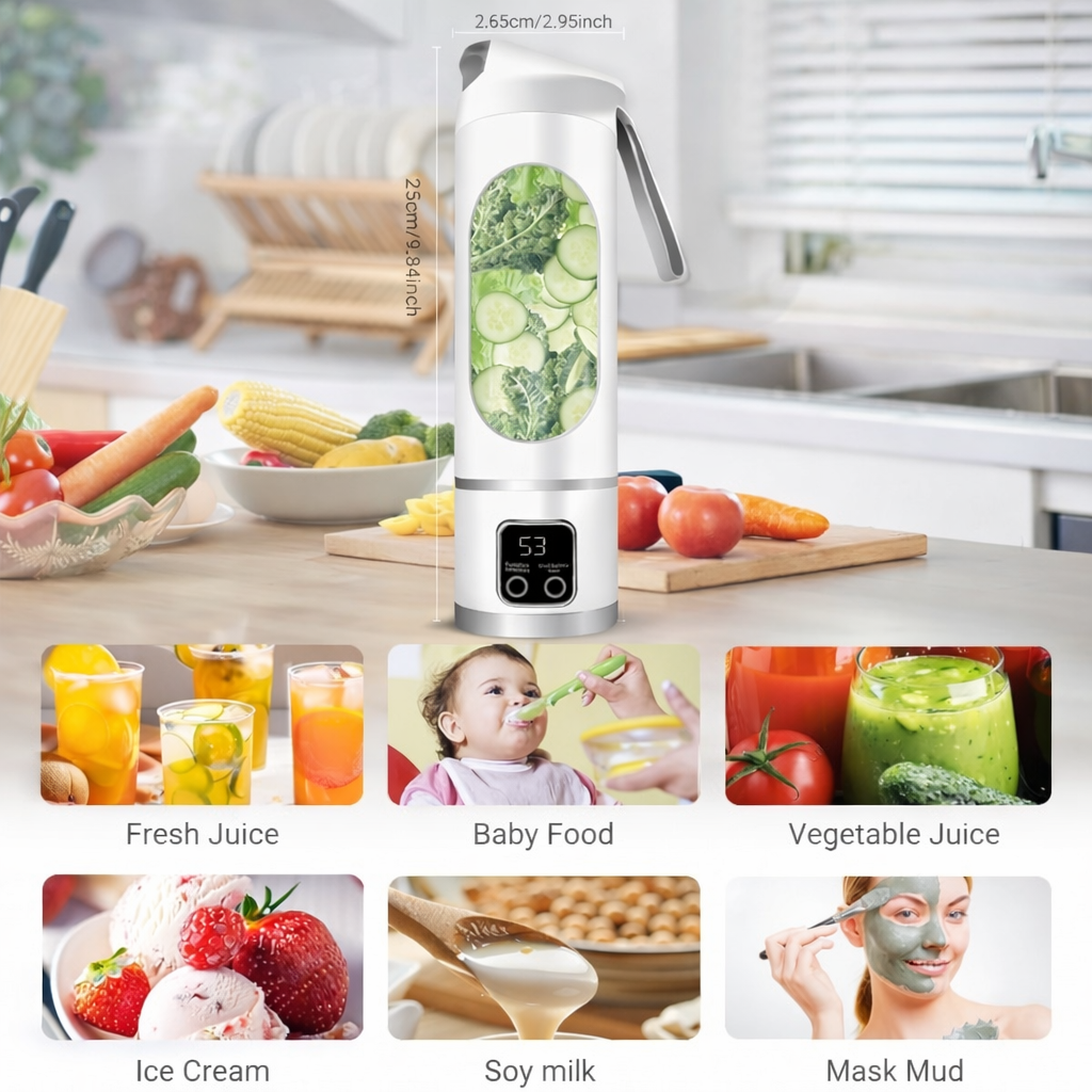 VitaBlend Pro — 12-Blade Portable Blender & Ice Crusher | USB Rechargeable