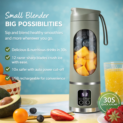 VitaBlend Pro — 12-Blade Portable Blender & Ice Crusher | USB Rechargeable